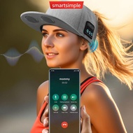 SMARTSIMPLE Outdoor Baseball Cap with Bluetooth Speaker Adjustable Bluetooth Hat Wireless Smart Loud