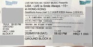 LISA - LIVE is Smile Always~15~ 演唱會門票