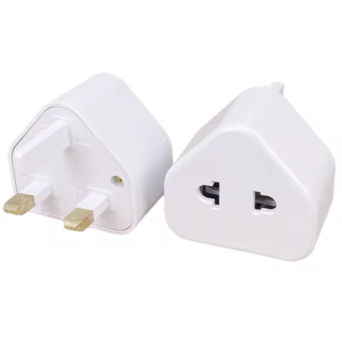 EU US 2 Pin To UK 3 Pin Plug AC Universal Adapter Travel Converter British G Type Standard Input Plu