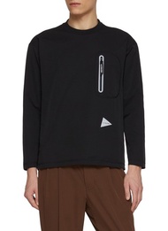 AND WANDER HYBRID WARM POCKET LONG SLEEVE HOODIE