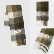 {M. Lu} Acne Studios Check Fringe Scarf