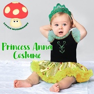 + LITTLE MUSHROOMS + BABY GIRL KIDS TODDLER PRINCESS ANNA DRESS FROZEN COSTUME HALLOWEEN CHILDREN DA