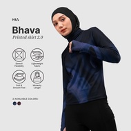 HIA Everywear Bhava Printed 2.0 Lightweight Fabric Regular Fit Sport Shirt Gym Running Padel Tennis 