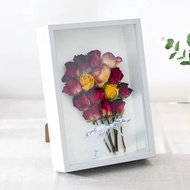 Wooden Shadow Box Depth 5cm for Flowers Handmade Art Crafts Plant Seashell Dispaly Frame Box Memorab