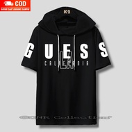 Baju Kaos Hoodie Kupluk Motif GUESS Distro Pria Wanita Bahan Katun Tebal Premium Terbaru 2024 Import Kekinian Viral Ukuran / Tshirt Pria Wanita / Baju Hoodie Berkerudung / Hoodie Pria / Hoodie Distro Bandung Terlaris