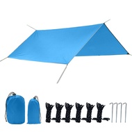 Square Canopy Outdoor Multifunctional Camping Mat Thickened Oxford Cloth Coated Silver Sunscreen Wat