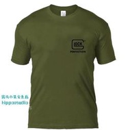 熱賣【現貨】夏季軍迷純棉戰術短袖glock t恤IPSC俱樂部格洛克T恤圓領體能半袖