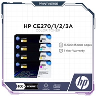 HP 650A CE270A CE271A CE272A CE273A Original Laserjet Color Toner Cartridge / BK 13.5k Pages / CMY 1