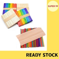 Ice Cream Stick / Wood Craft Stick / DIY Pine Wood Stick / Round Pine Wood Stick