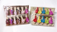 Jepit foto polaroid motif music musik alat music gitar not balok