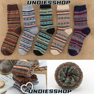 UNDIESSHOP Thick Knit Socks Soft Casual Cozy Socks Winter Warm