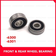 Front &amp; Rear Wheel Bearing 6300 6301 2RS Tayar Depan Belakang Rim Bearing YAMAHA LC135 LC Y125 125Z 125ZR SRL Y15ZR Y15