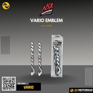 NSA Performance Vario Emblem for Honda Click 125/150/160 Silver