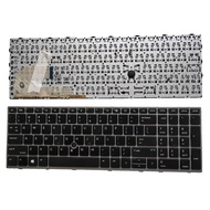 New for HP zbook 15u G5 zbook 15u G6 US Keyboard NO backlit Silver Frame