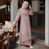 Gamis terbaru 2022 gamis remaja kekinian model baju gamis putih elegan