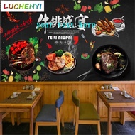 Custom wallpaper mural Europe and America Steak Food Wallpaper Western Wall Painting Fast Food Indus
