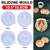 Round Coaster Silicone Mould Coffee Cup Mats Moulds DIY Epoxy Resin Casting Mould Home Desktop Handmade Decoration Crafts Placemats &amp; Coasters
