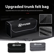 Car Trunk Storage Box Tidying Bag For Hyundai Genesis N-LINE I10 I20 I30 I40 IX20 IX35 Kona Getz