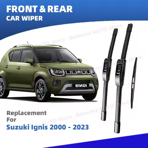 LHD Front Rear Windshield Wiper Blades For Suzuki Ignis FH MH MF MK1 MK2 2000 - 2023 Windscreen Acce