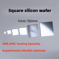 Square Silicon Wafer for University Research Single sided Polishing AFM Monocrystalline Silicon Wafe