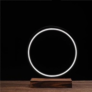 Colorful Slide Light Ring Hand-Made Display Modong Nuclear Assemble AO C Background Table Lamp White