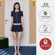 Set 2T19 lotus collar shirt + 2 cups of soup skirt with embroidered ribs 4S16 lady's office outfit s