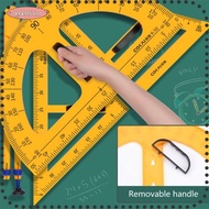 LIKE Angle Protractor, Multi-Size Math Geometry Triangular Ruler, Durable Multifunction Large Compas