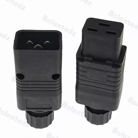 IEC 320 IEC320 C19 C20 16A 250V AC Plug Female Male DIY Rewirable Plug Screw Lock PDU APC UPS Comput