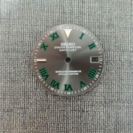 Phụ kiện sửa đổi đồng hồ kim loại Số La Mã Mặt số 285mm với tay phát sáng màu xanh lá cây cho bộ máy