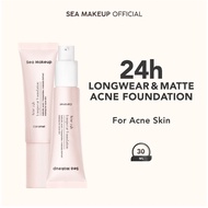 Sea Makeup Acne 24h Longwear Foundation 24hr Full Acne Cover Foundation