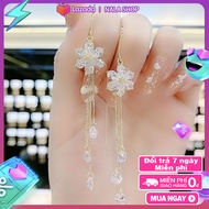 Bông tai kiểu OH139 xinh xắn kiểu dáng đính đá phong cách thanh lịch thích hợp đi dạo BSTKD - [NaLa 