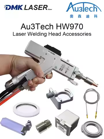 Au3tech HW970 Laser Welding Head Accessories Protective Windows Focusing Lens Sealing Ring Motor Fix