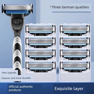 shaver man shaver Three-Layer German Imported Blade Men Manual Razor Razor Blade Head Beard Blade Ho