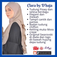 clearance sale Saiz L Tudung Sarung Flowy Berdagu] Clara Dhaja cantik-Tudung