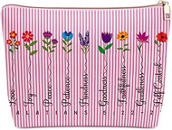 Christian Gifts for Women Makeup Bag Religious Faith Based Present Meaningful Baptism Communion Gift