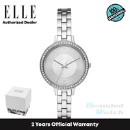 [Official Warranty] Elle ELL25026 Women's Opera Analog Quartz Silver Stainless Steel Strap Watch