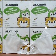 MASKER DUCKBILL ANAK ALKINDO PUTIH POLOS ISI 50 PCS 3 PLY MASKER ANAK