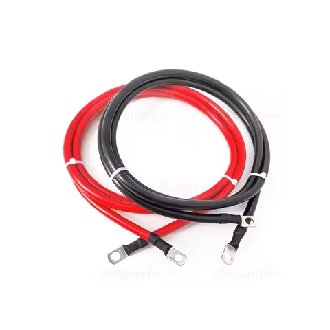 Battery Inverter Cable Silicone Wire M6 M8 M10 Terminal Cables Black Red 8/6/4/3/0AWG Electric Wires