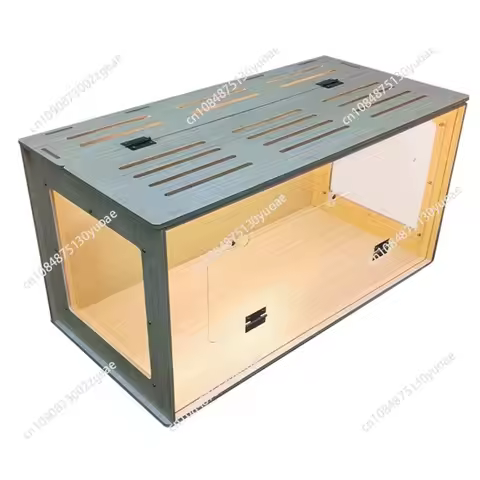 Moju Jin Silk Bear Acrylic Hamster Cage Full View Ventilated 80cm Rutin Chicken Breeding Box Large O