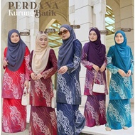 (XS-5XL) Baju Kurung Moden Batik Perdana,Baju Kurung Batik,Baju Kurung Murah,Baju Kurung Batik Plus 