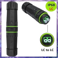 P68 Waterproof LC Dual Core Fiber Optical Coupler Extend Fiber Optic Cable Length for LC Fiber Optic