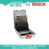 [ GH HARDWARE ] BOSCH 19 Piece Probox Metal Drill Bit Set Hss-co 1-10mm ( 2608587014 )