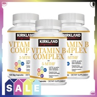 KIRKLAND Vitamin B Complex Capsule รองรับระบบเผาผลาญและพลังงาน ATP รองรับระบบประสาท