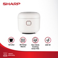 Sharp Digital Rice Cooker 0.7 L - KS-DT07- WH - Putih