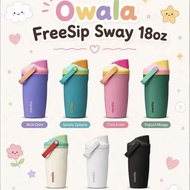 [18OZ] owala Hot-selling 18oz Handle Cup Chubby Cup Children Student Macaron Stainless Steel Thermos