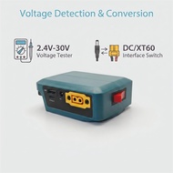 Battery Adapter For Makita/Dewalt/Milwaukee 18V Lithium Battery, Power Source Converter with USB & T