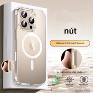 Ốp Lưng iPhone 16 Pro Max Trong Suốt Từ Tính Có Nút Điều Khiển Camera Tương Thích Với iPhone 16 Pro 