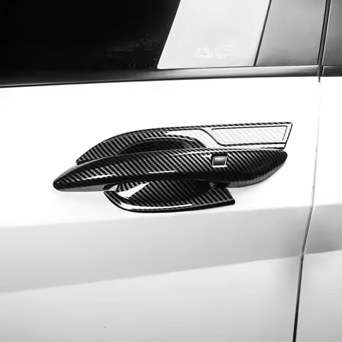 Fit For Hyundai Elantra CN7 / CN7 N Line 2021-2025 Black Carbon Fiber Door Handle Cover Trim Exterio