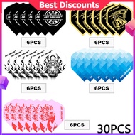 30PCS Dart Flights 5 Colors Dart Feather Leaves Wings Tail Dart Accessories