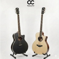 Ocaoca pro TX 500 acoustic guitar, good quality, cream matte and matte black, good sound acoustic gu